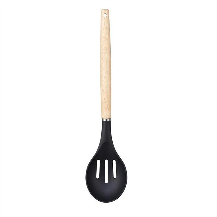 Silicone Ladle Set With Wood Handle