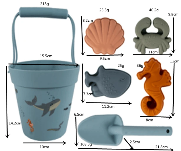 Silicone Summer Children's Beach Set