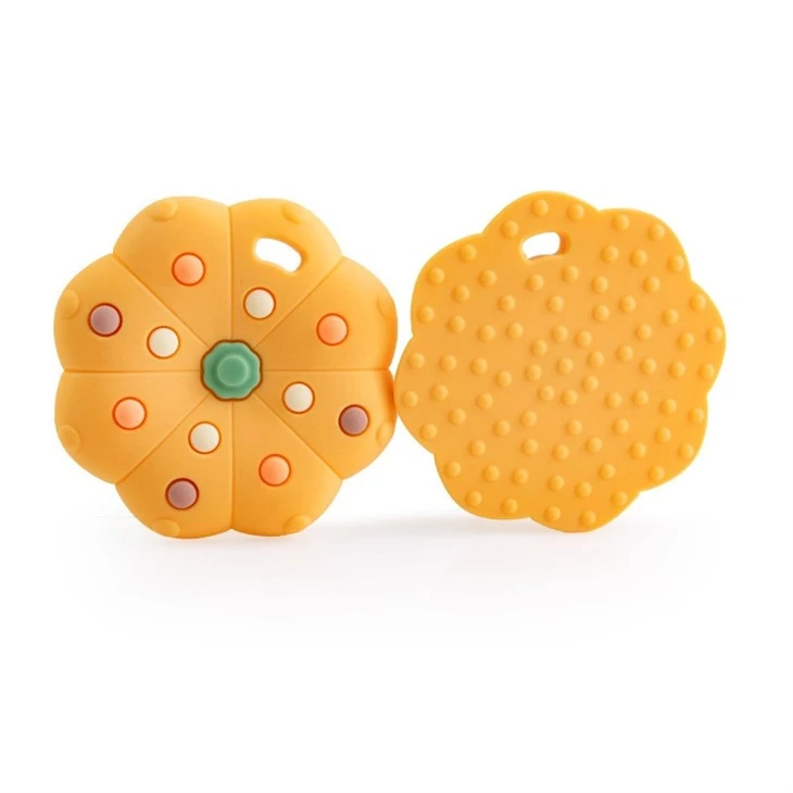 Cookie Shaped Silicone Teether high quality